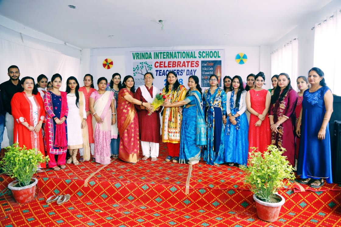 वृंदा इंटरनेशनल स्कूल में मनाया गया शिक्षक दिवस